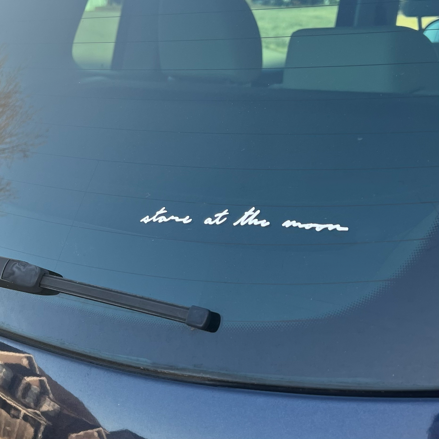 “stare at the moon” Car Decal